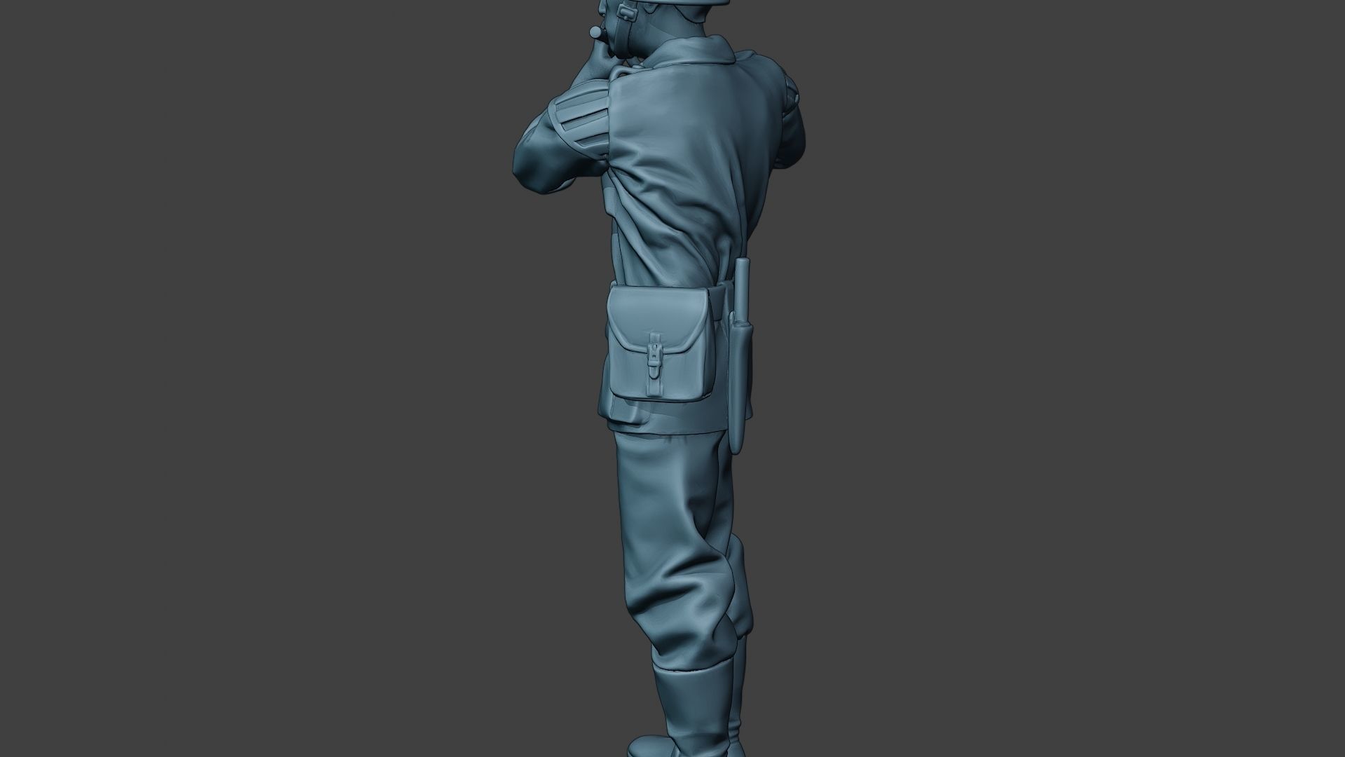 German musician soldier ww2 Stand piccolo G8 3D print model_26