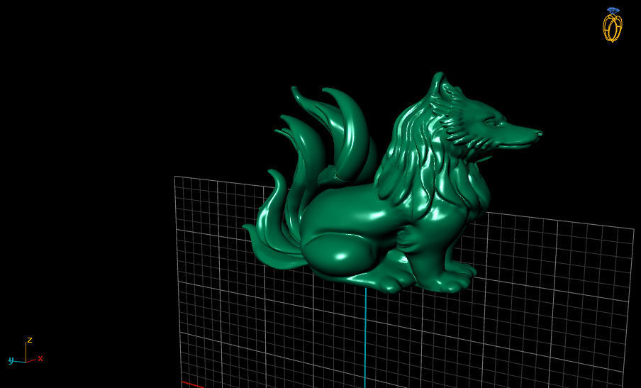 FOX 9 TAILS 3D print model_1