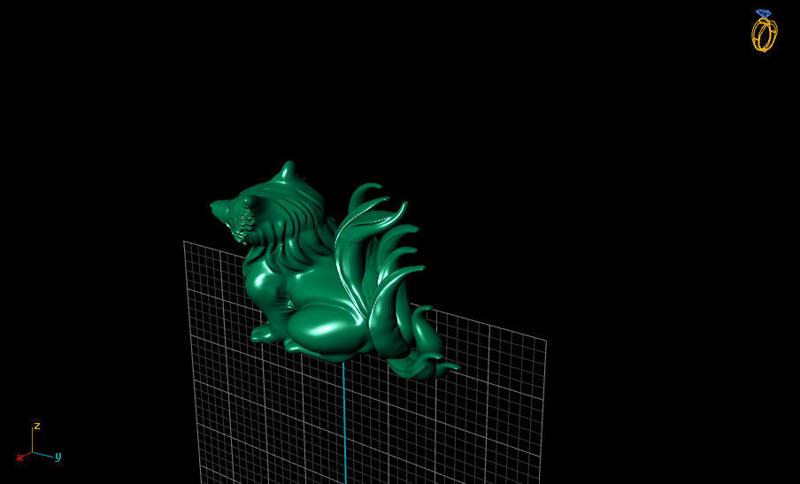 FOX 9 TAILS 3D print model_2