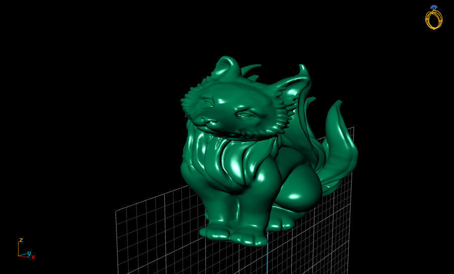 FOX 9 TAILS 3D print model_3