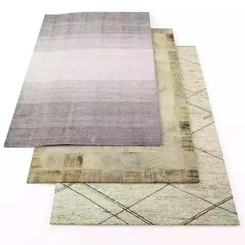 Rugs-1066 modern rugs for living room Low-poly 3D model