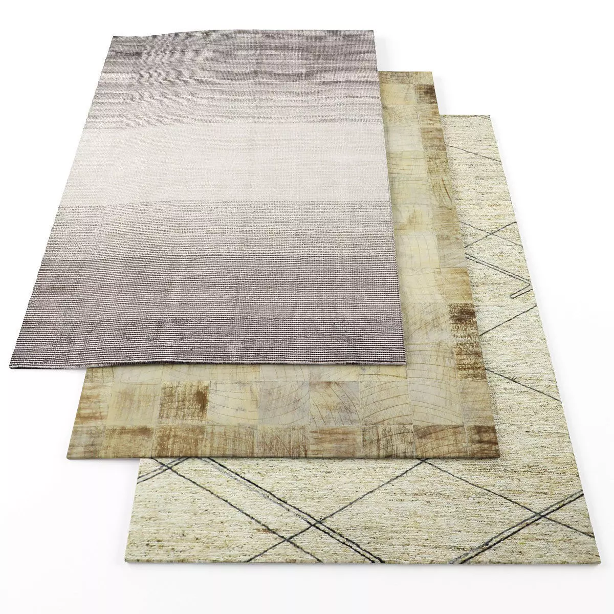 Rugs-1066 modern rugs for living room Low-poly 3D model_0