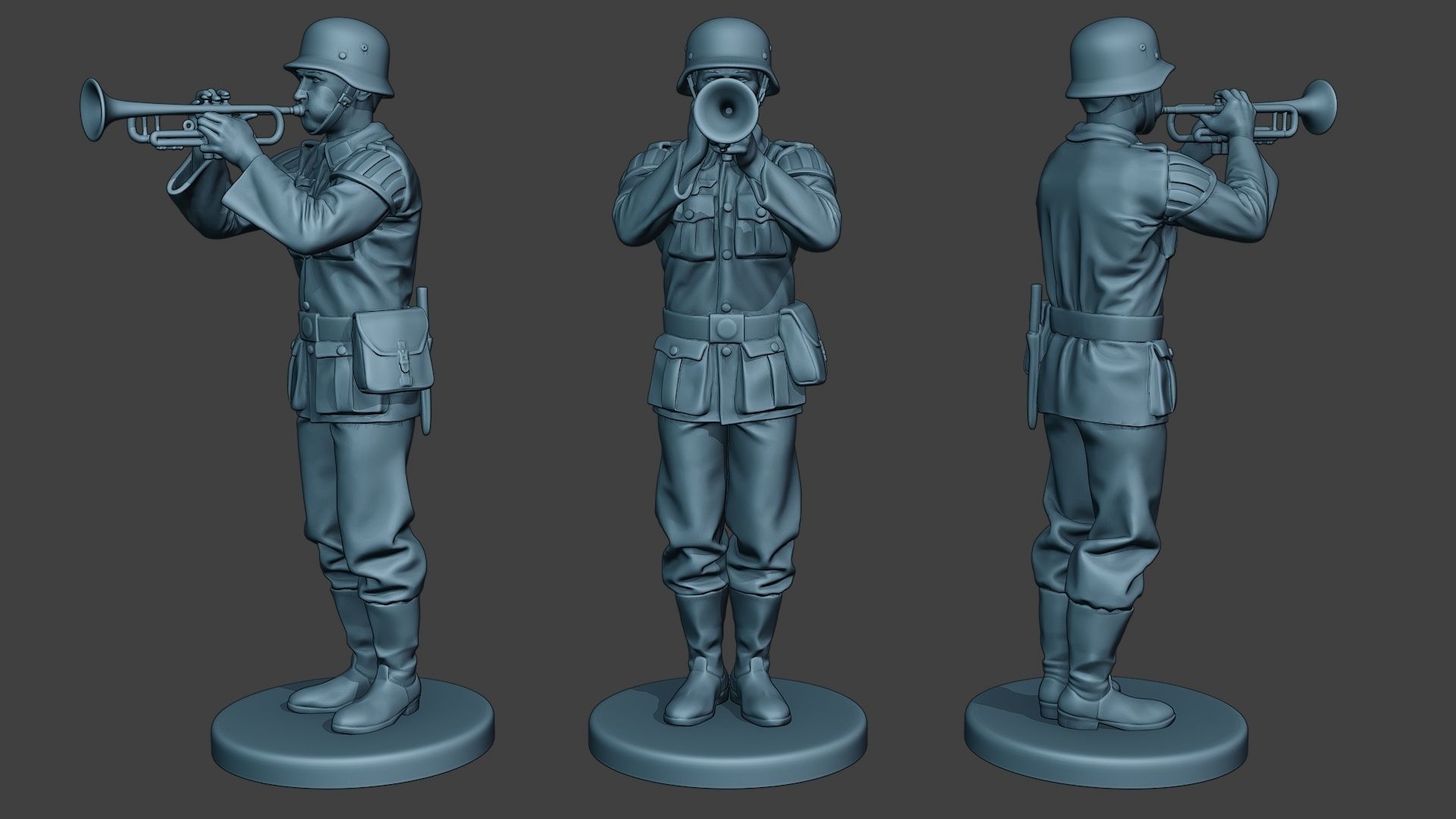 German soldiers Military Band Pack1 ww2 G8 3D Model Collection_7