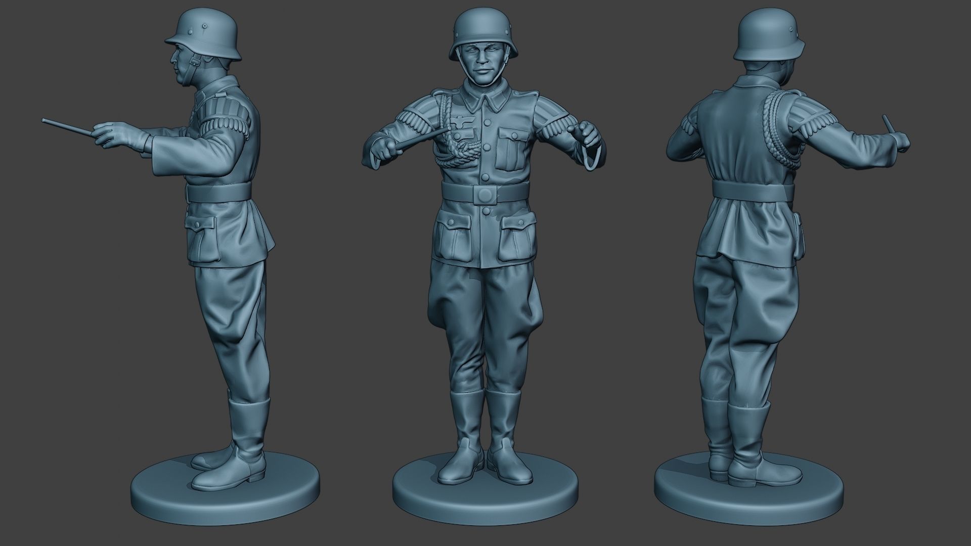 German soldiers Military Band Pack1 ww2 G8 3D Model Collection_3