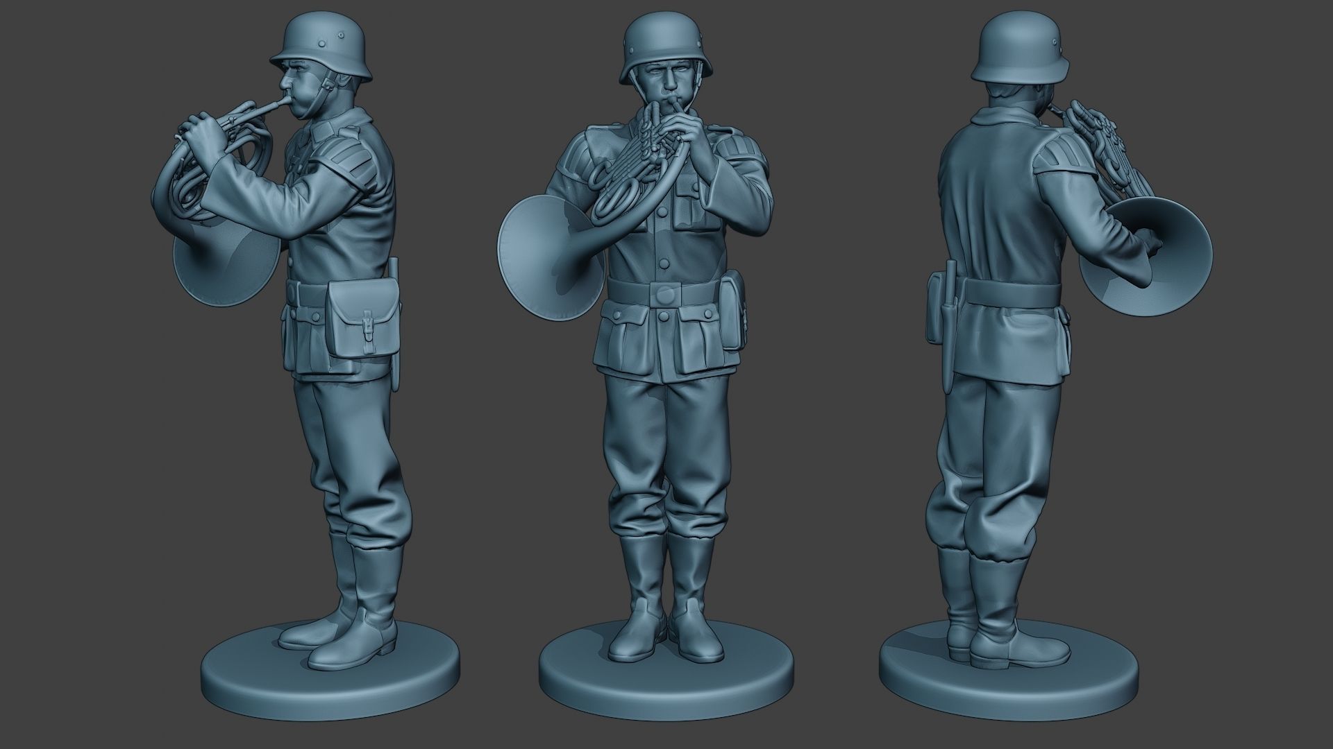 German soldiers Military Band Pack1 ww2 G8 3D Model Collection_14