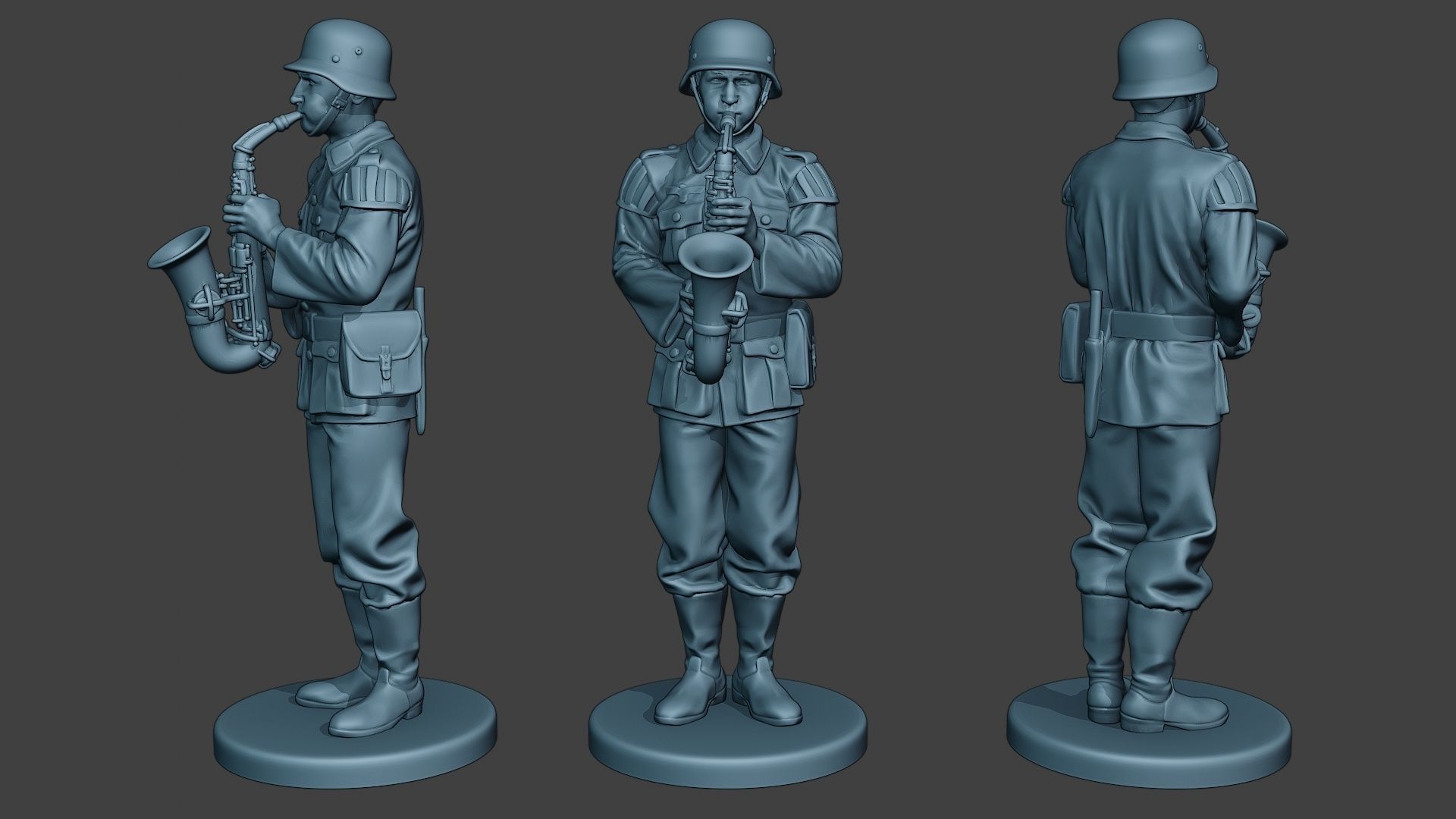 German soldiers Military Band Pack1 ww2 G8 3D Model Collection_5