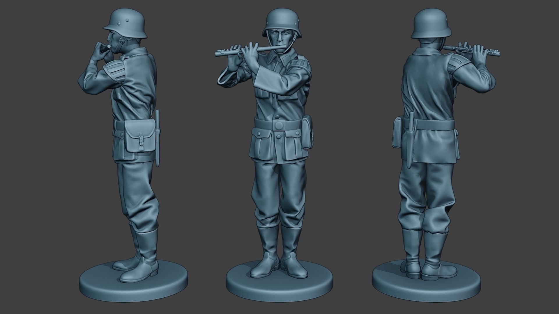 German soldiers Military Band Pack1 ww2 G8 3D Model Collection_4