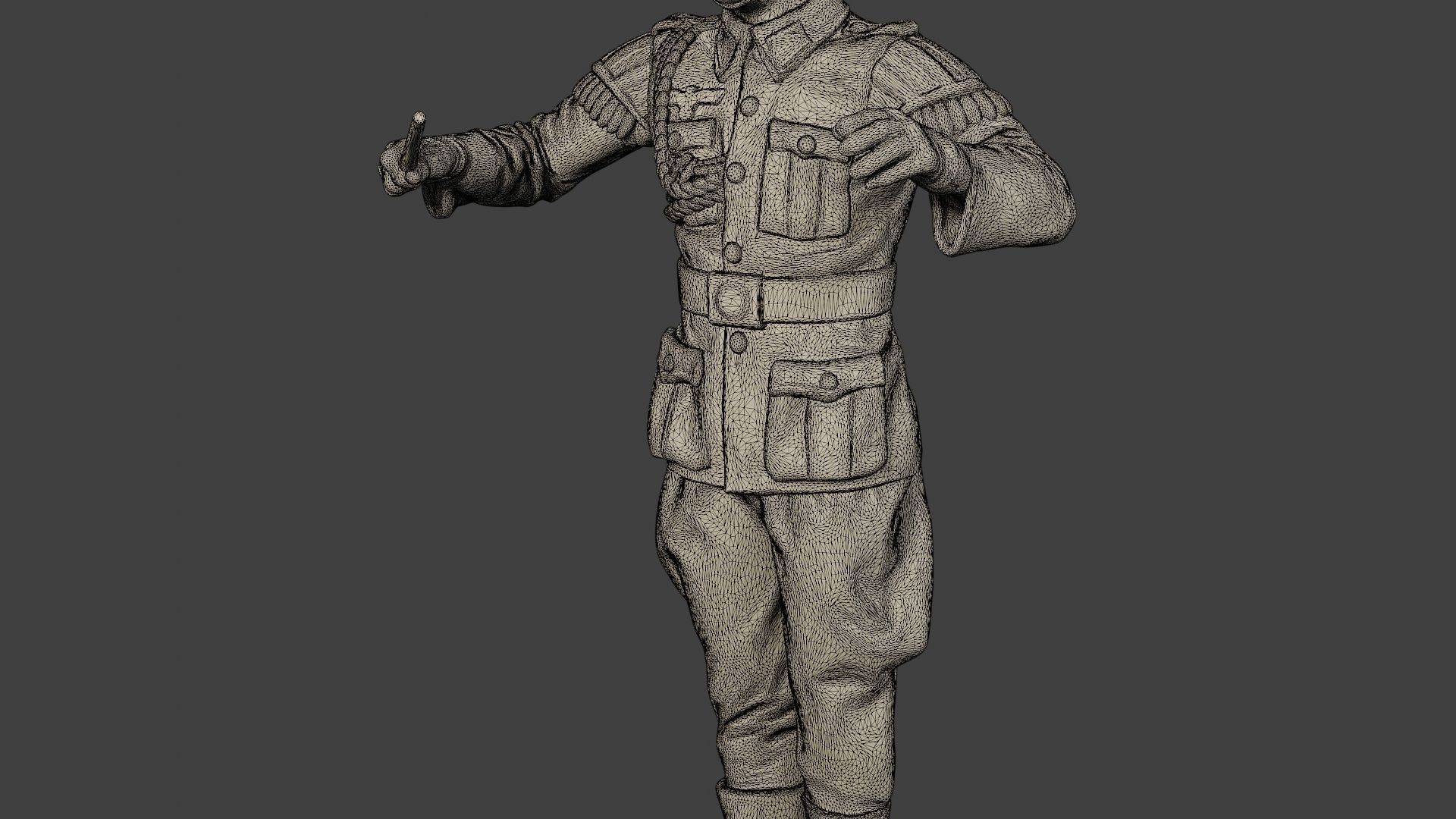 German soldiers Military Band Pack1 ww2 G8 3D Model Collection_24