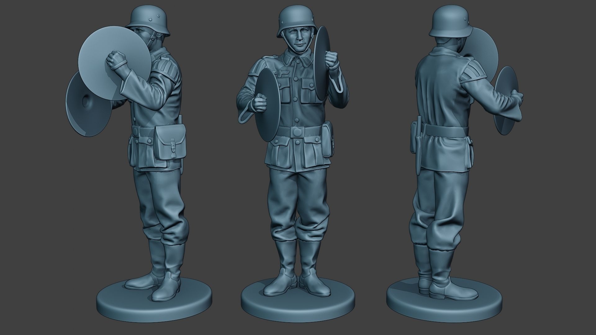 German soldiers Military Band Pack1 ww2 G8 3D Model Collection_6