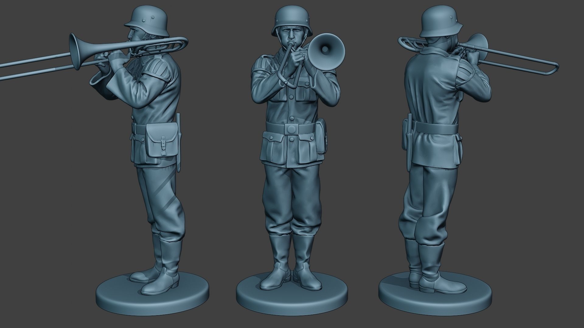 German soldiers Military Band Pack1 ww2 G8 3D Model Collection_11