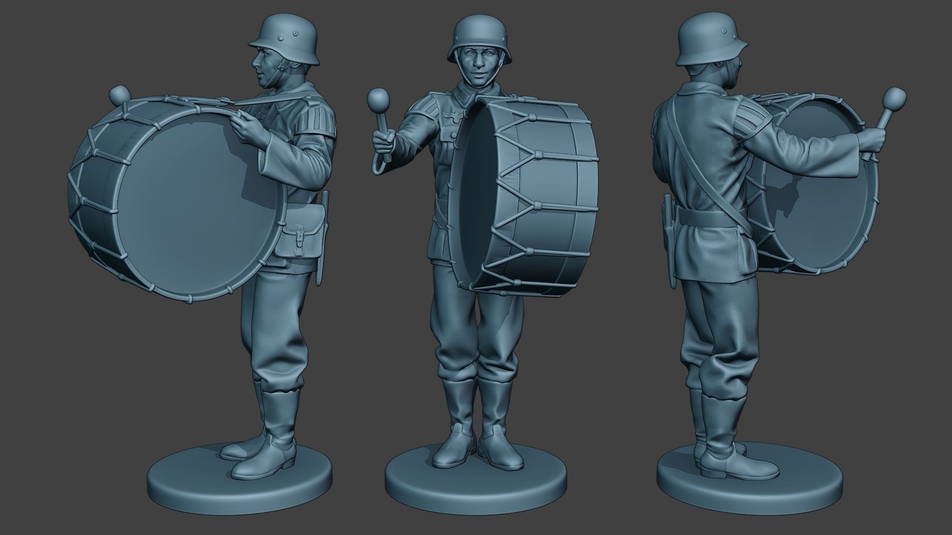 German soldiers Military Band Pack1 ww2 G8 3D Model Collection_8