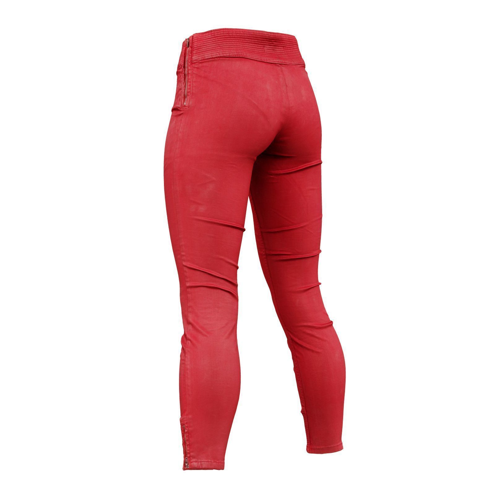 Frontal Detail Leather Trousers 3D model_5