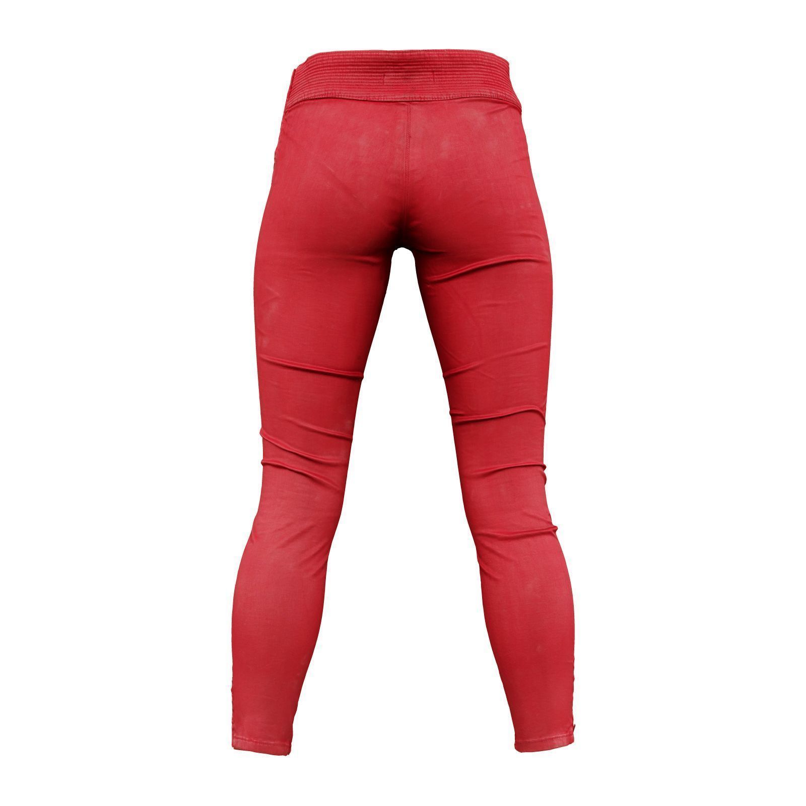 Frontal Detail Leather Trousers 3D model_3