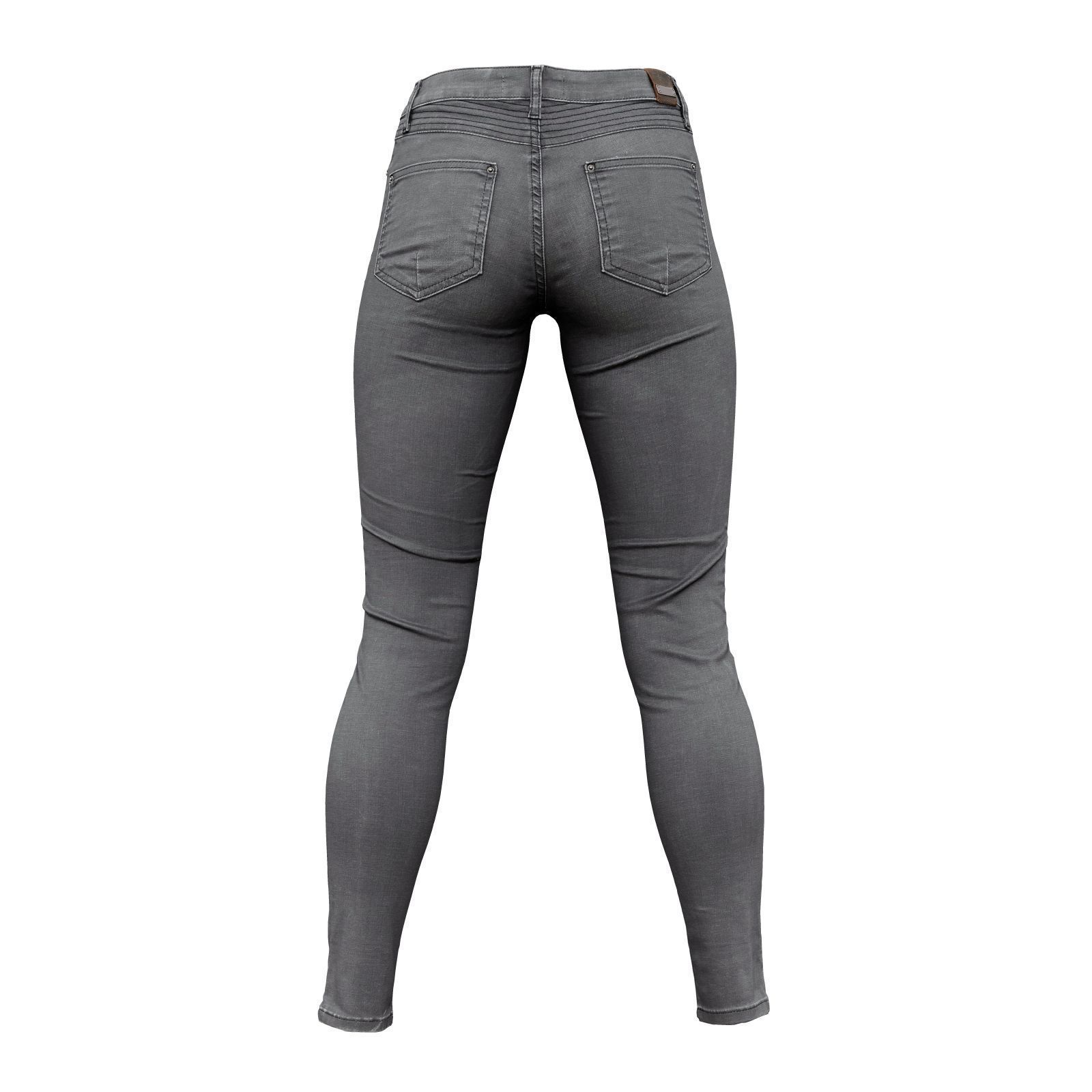 Front Zippers Jeans Trousers 3D model_3