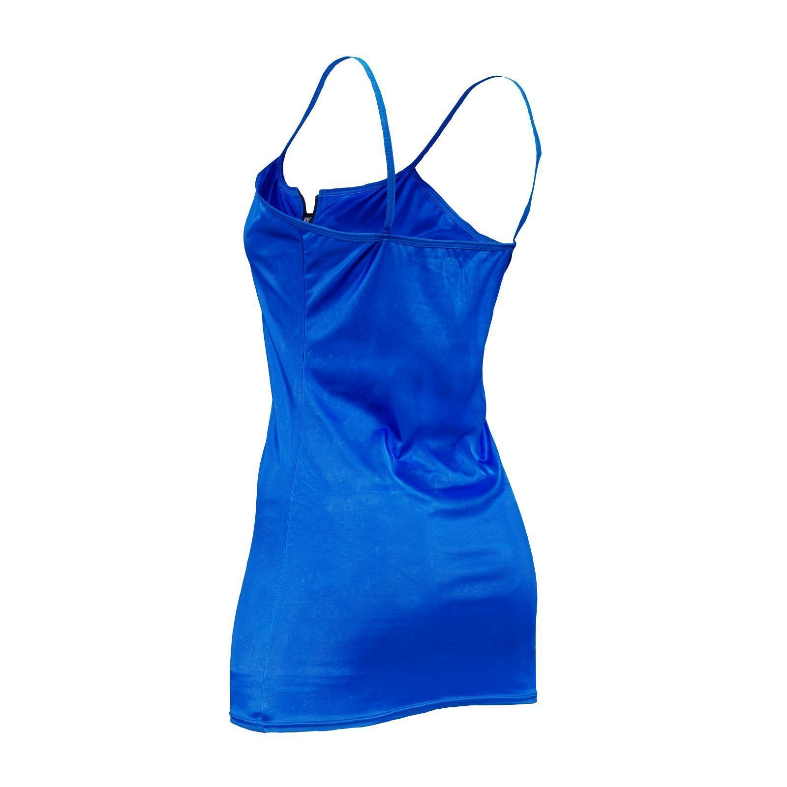 Front Zipper Metallic Dress 3D model_3