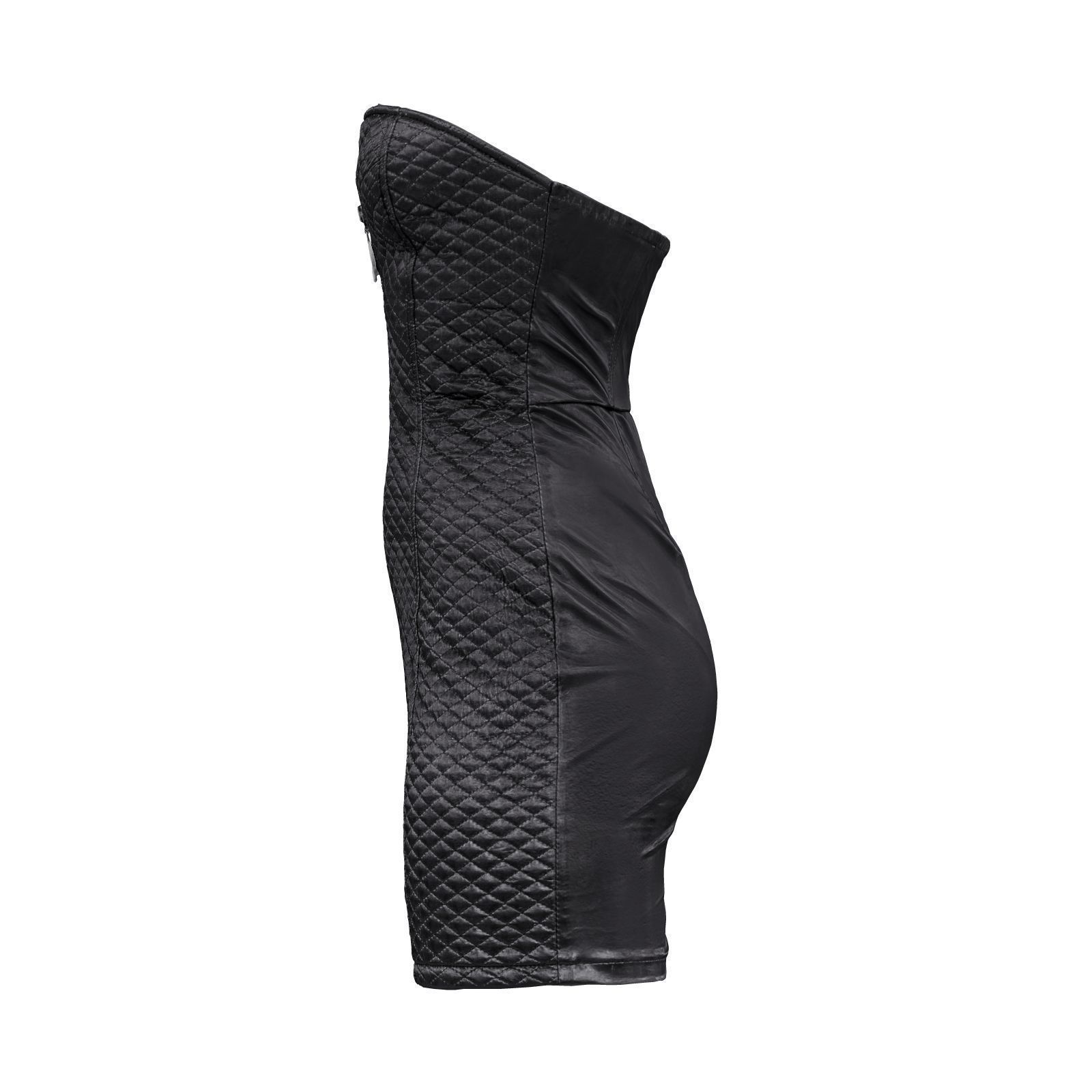 Front Padded Vinyl Dress 3D model_4