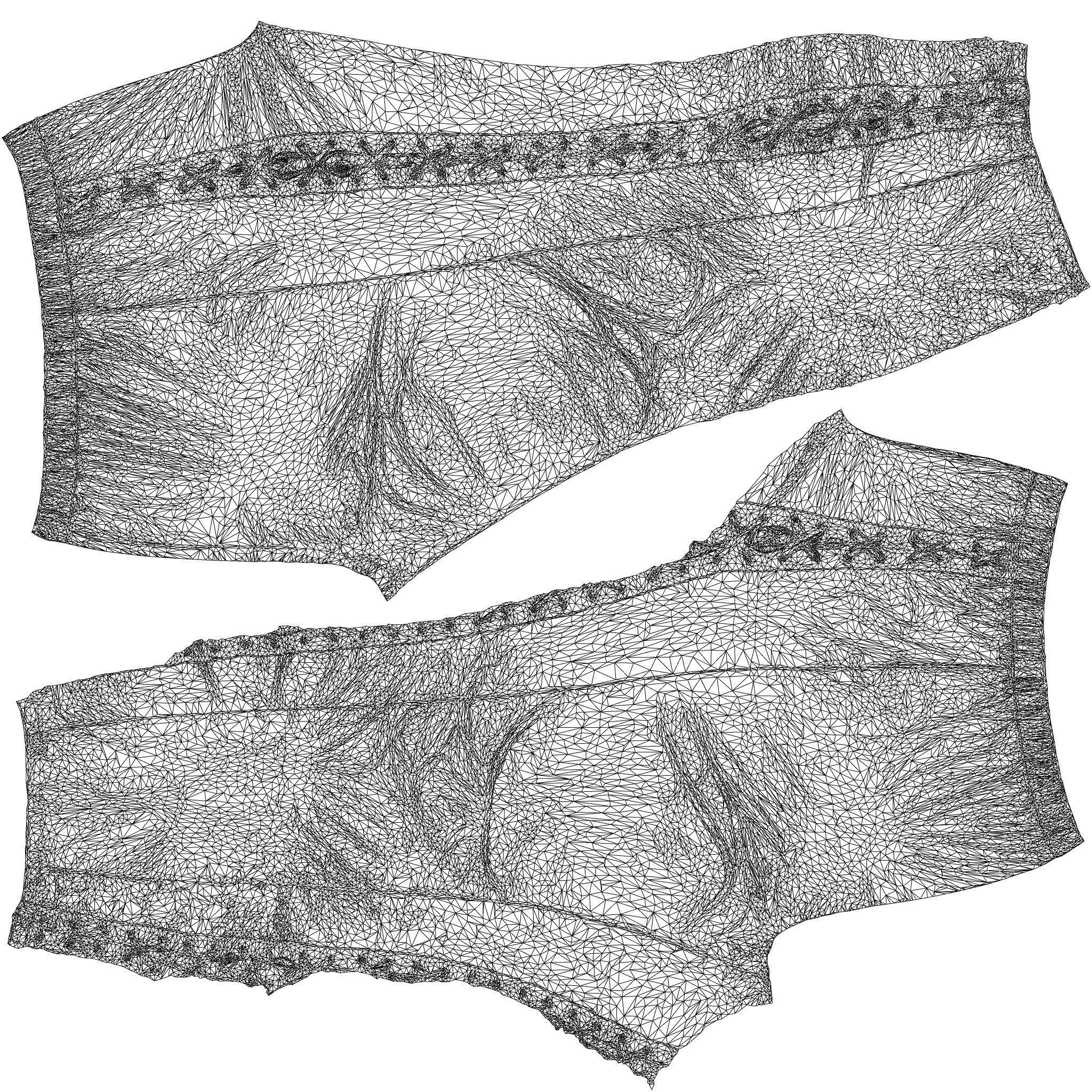 Front Laced Tiger Trousers 3D model_10