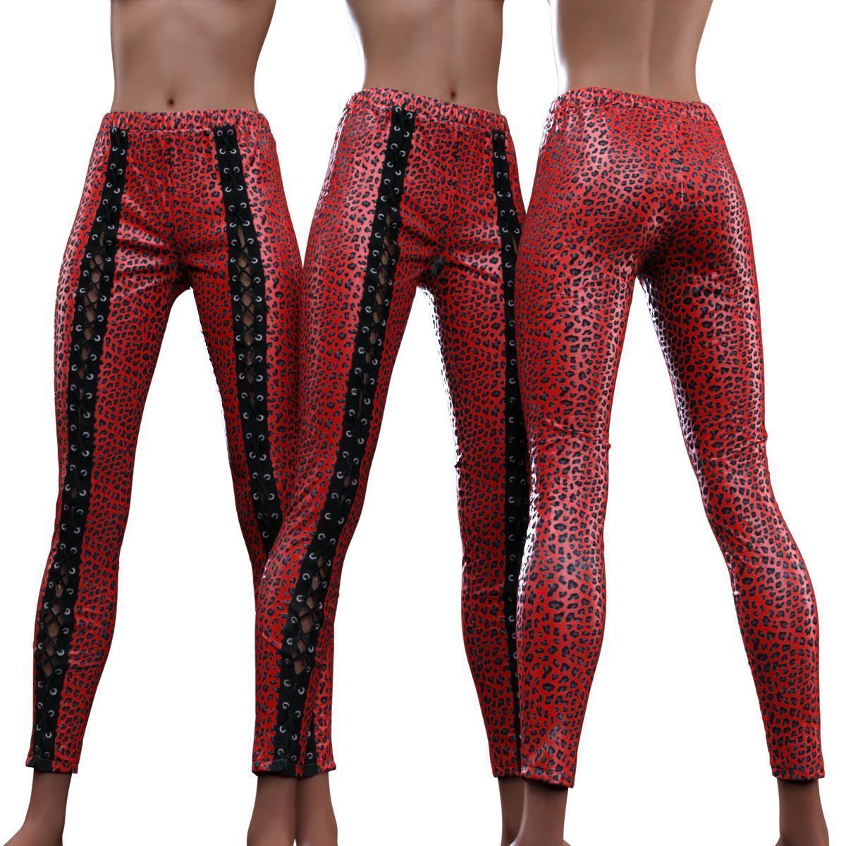 Front Laced Tiger Trousers 3D model_12