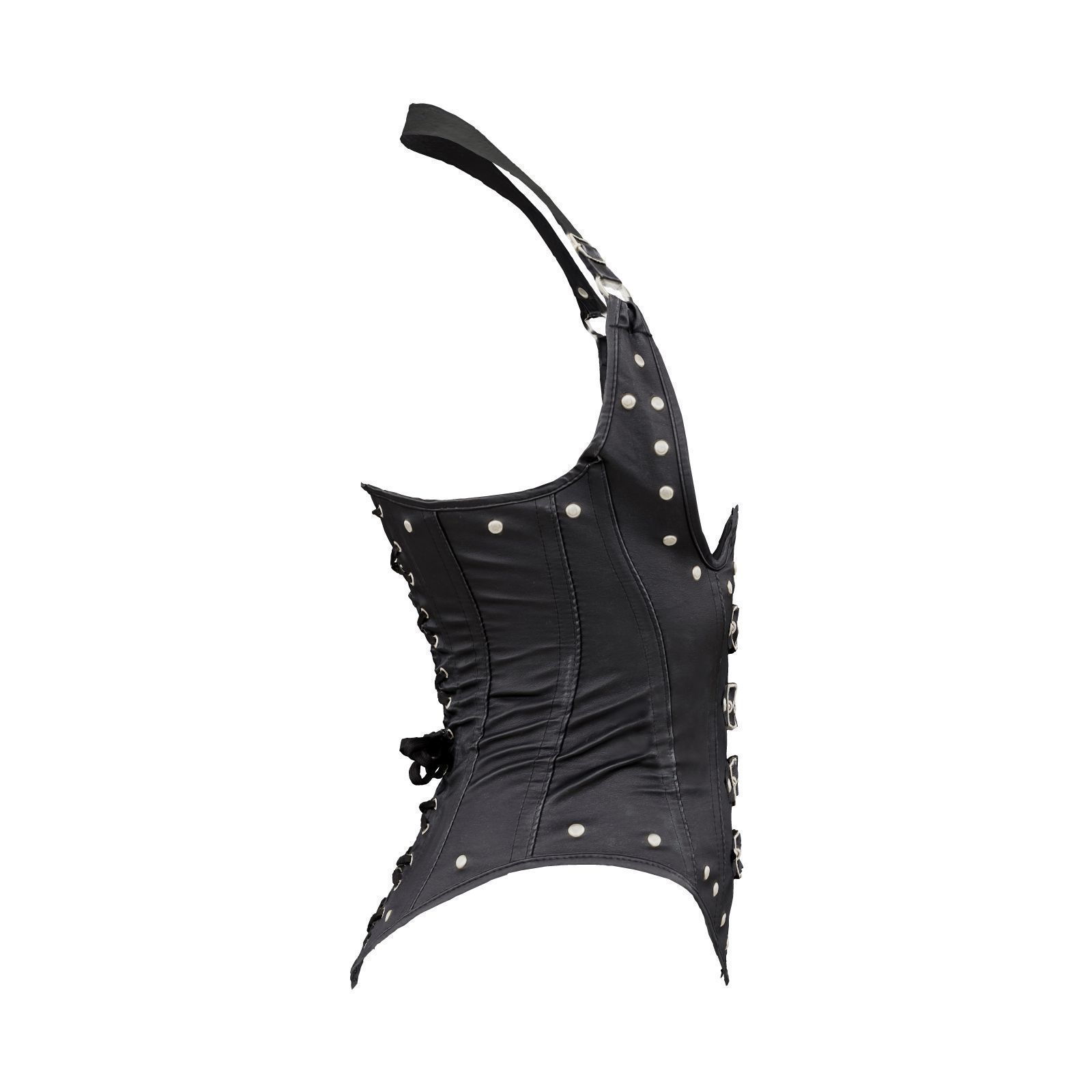Front Buckles Corset 3D model_5