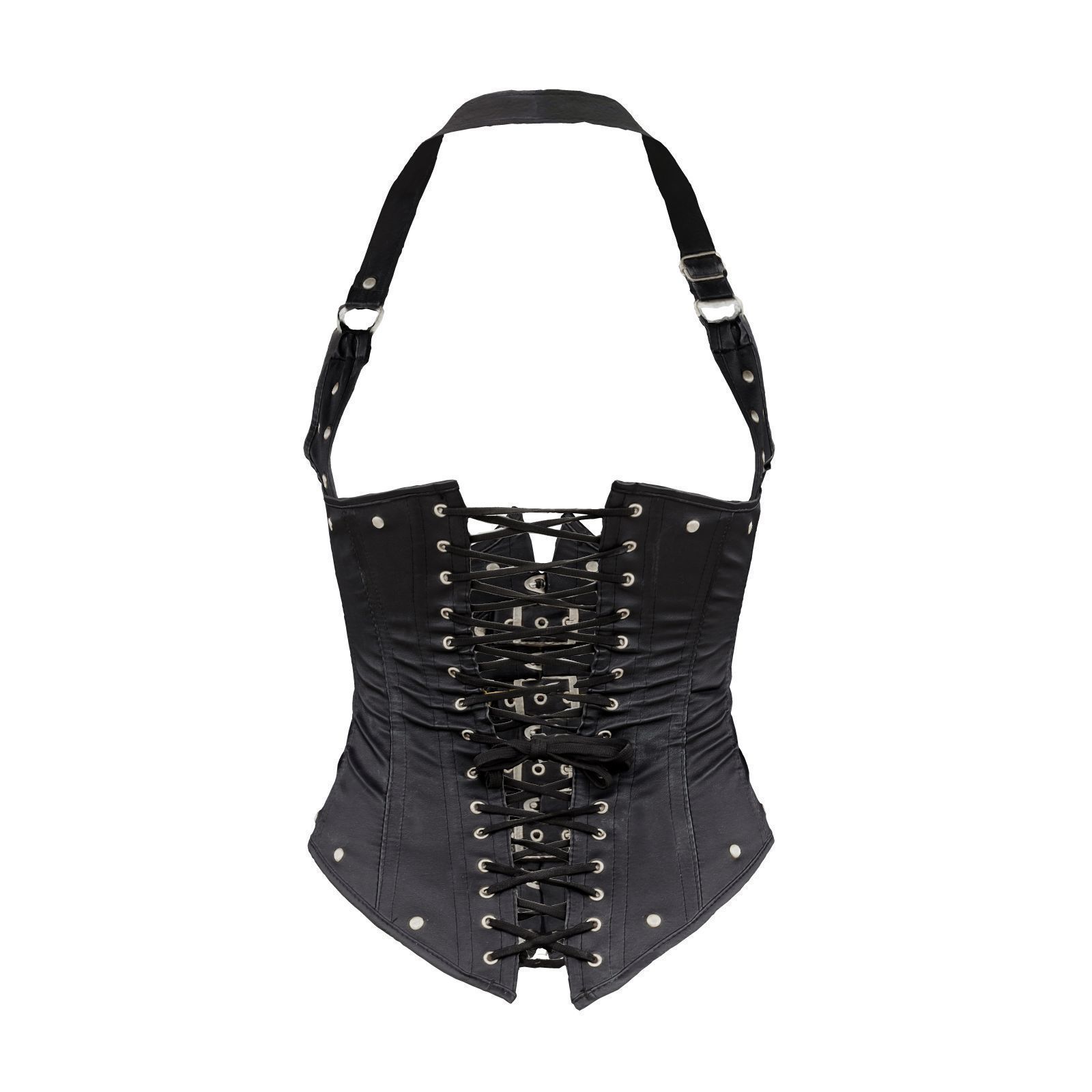 Front Buckles Corset 3D model_2