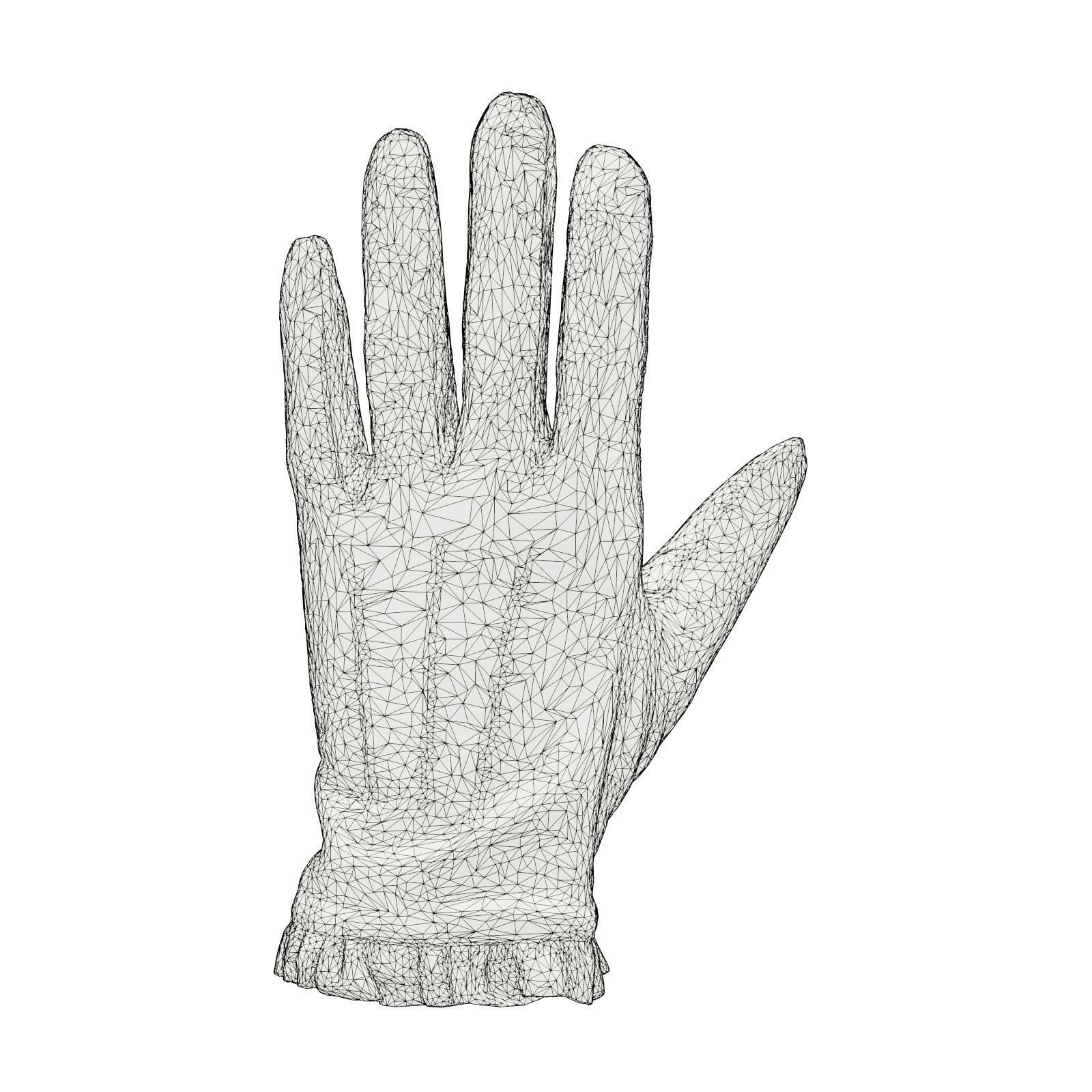 Fringe Gloves 3D model_6