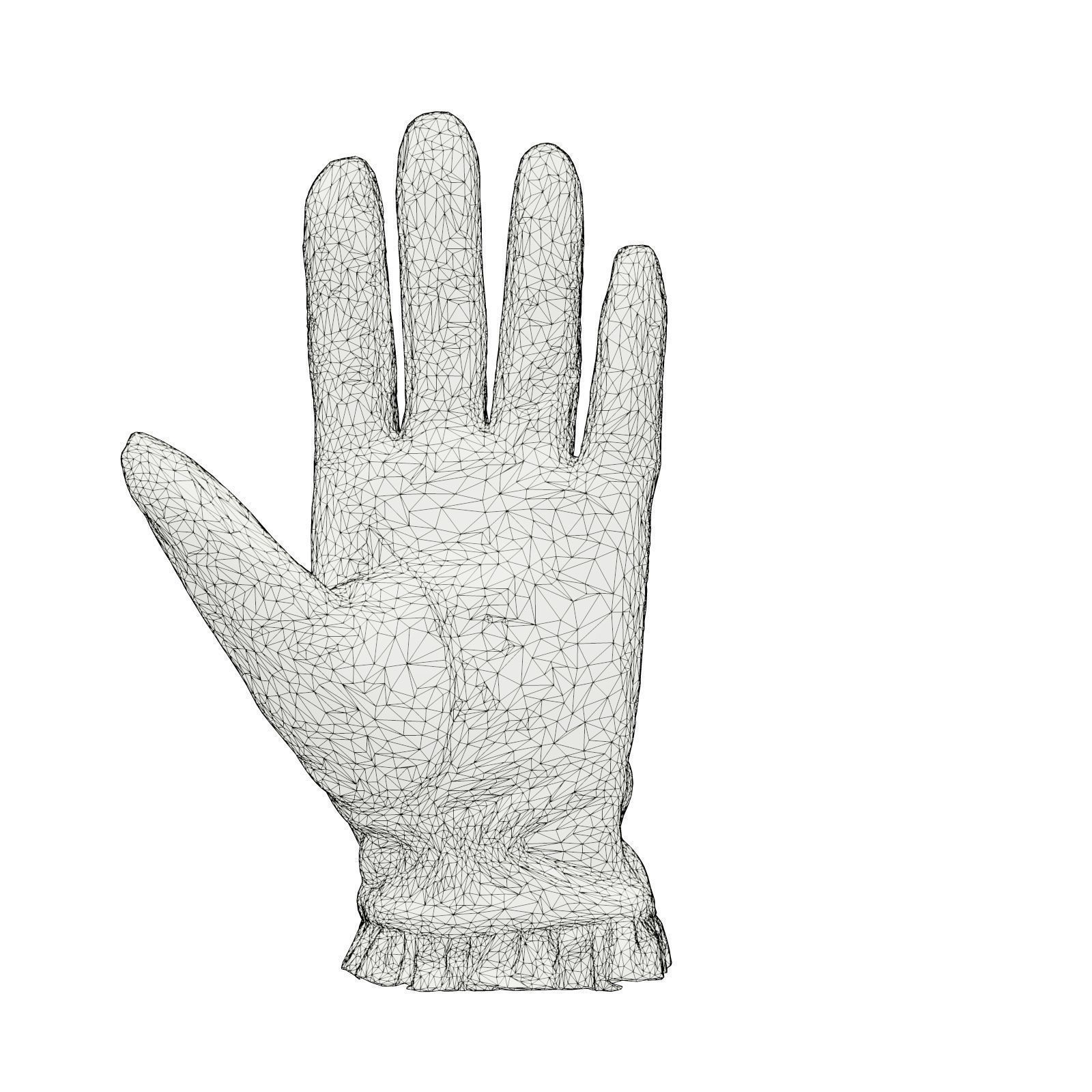Fringe Gloves 3D model_7