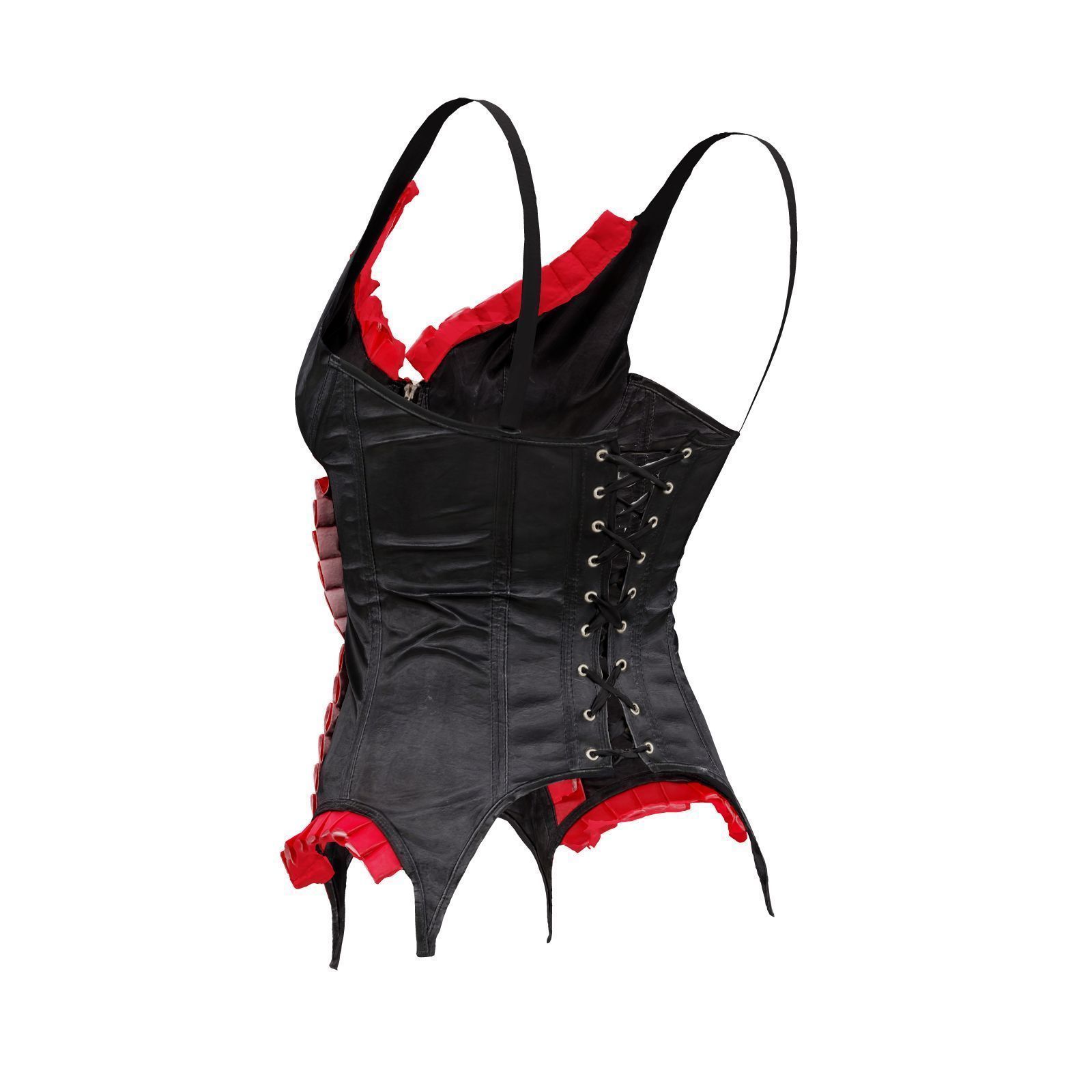 Fringe Corset 3D model_3