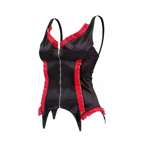 Fringe Corset 3D model