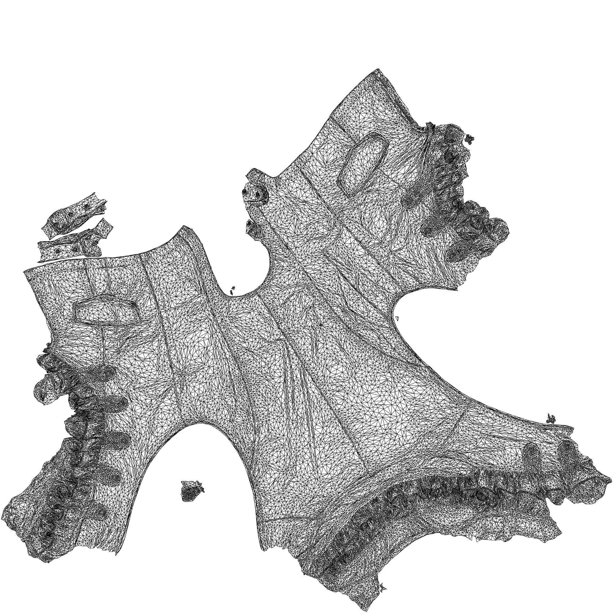 Frils Leather Vest 3D model_8