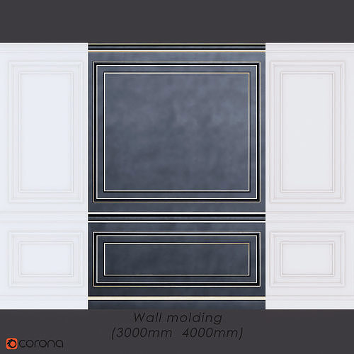 Wall molding 3D model