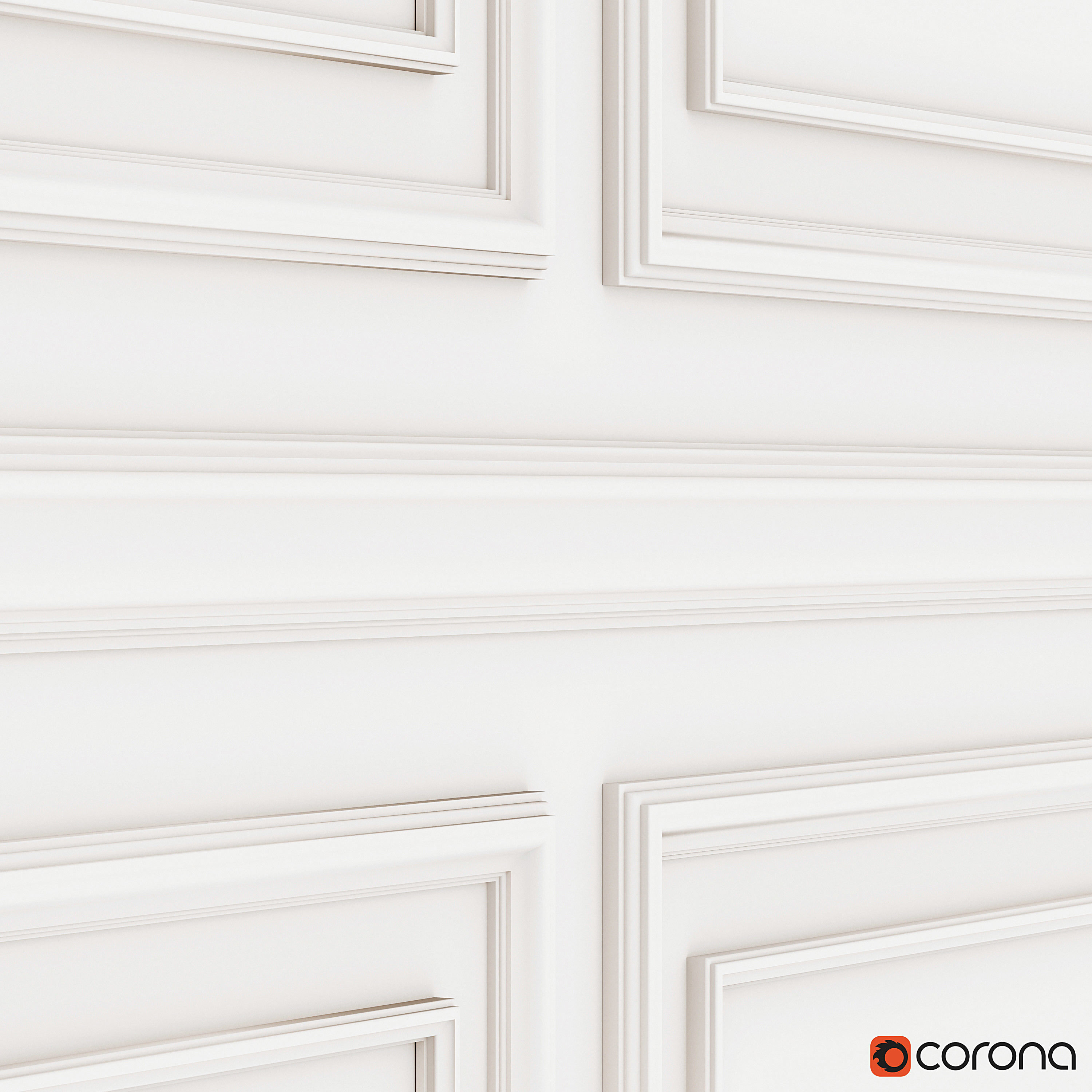 Wall molding 3D model_2
