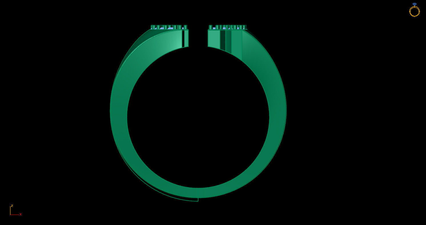 Initial ring AK 3D print model_10