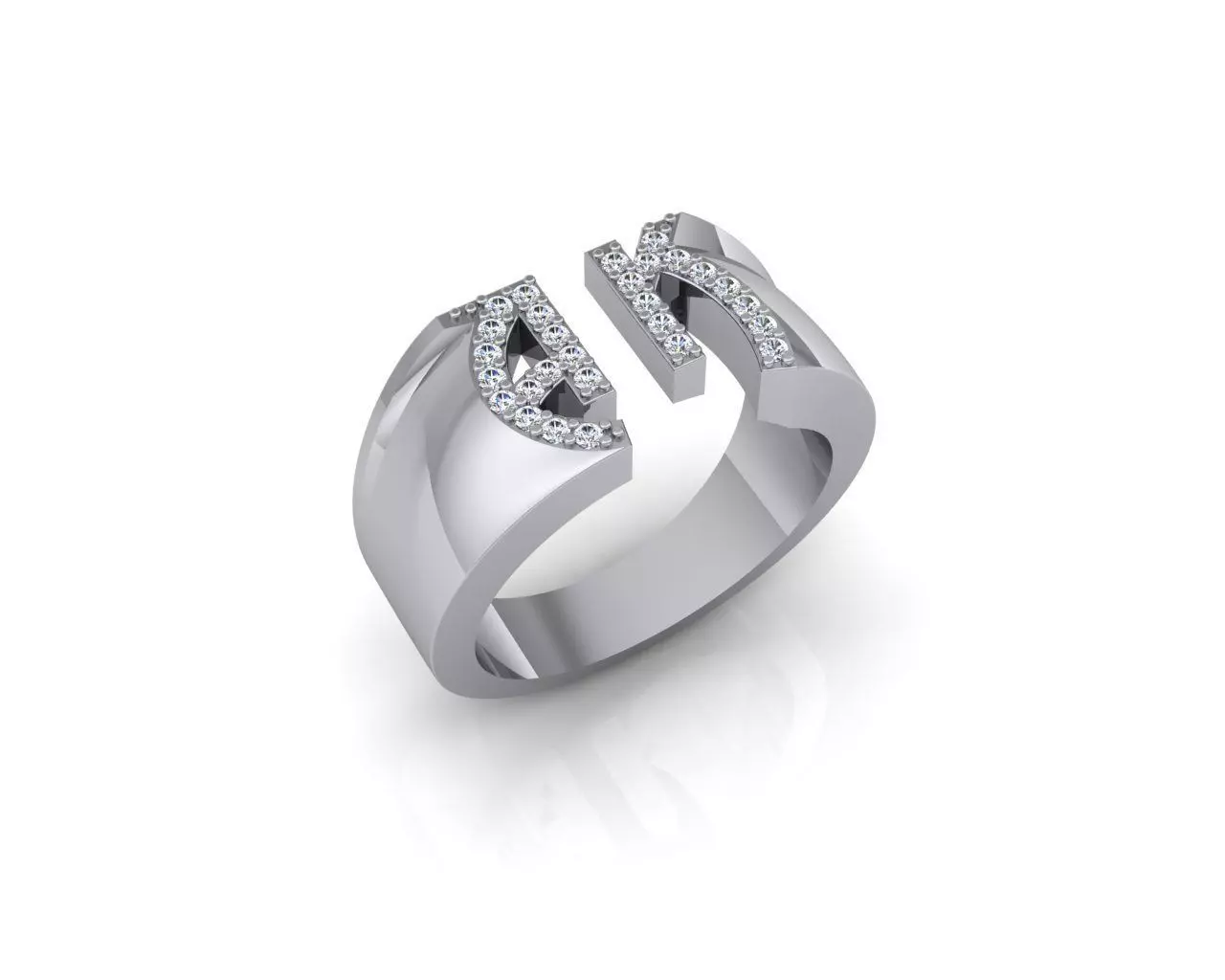 Initial ring AK 3D print model_0