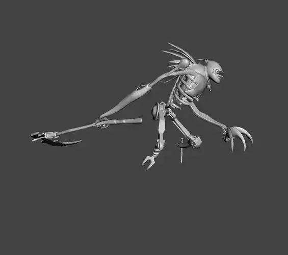Fiddlesticks 3D Model skeleton