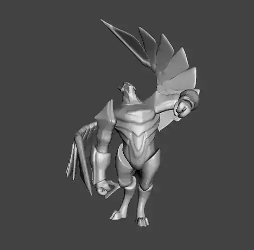 Galio 3D Model bird with wings