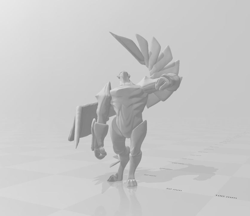 Galio 3D Model bird with wings 3D print model_1