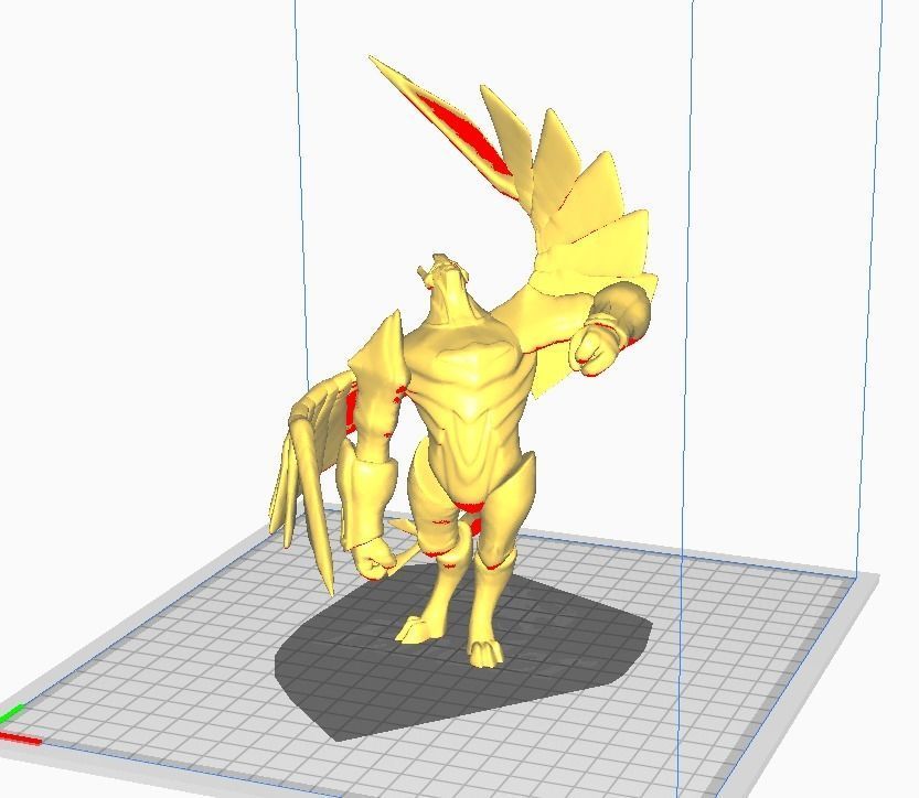 Galio 3D Model bird with wings 3D print model_2