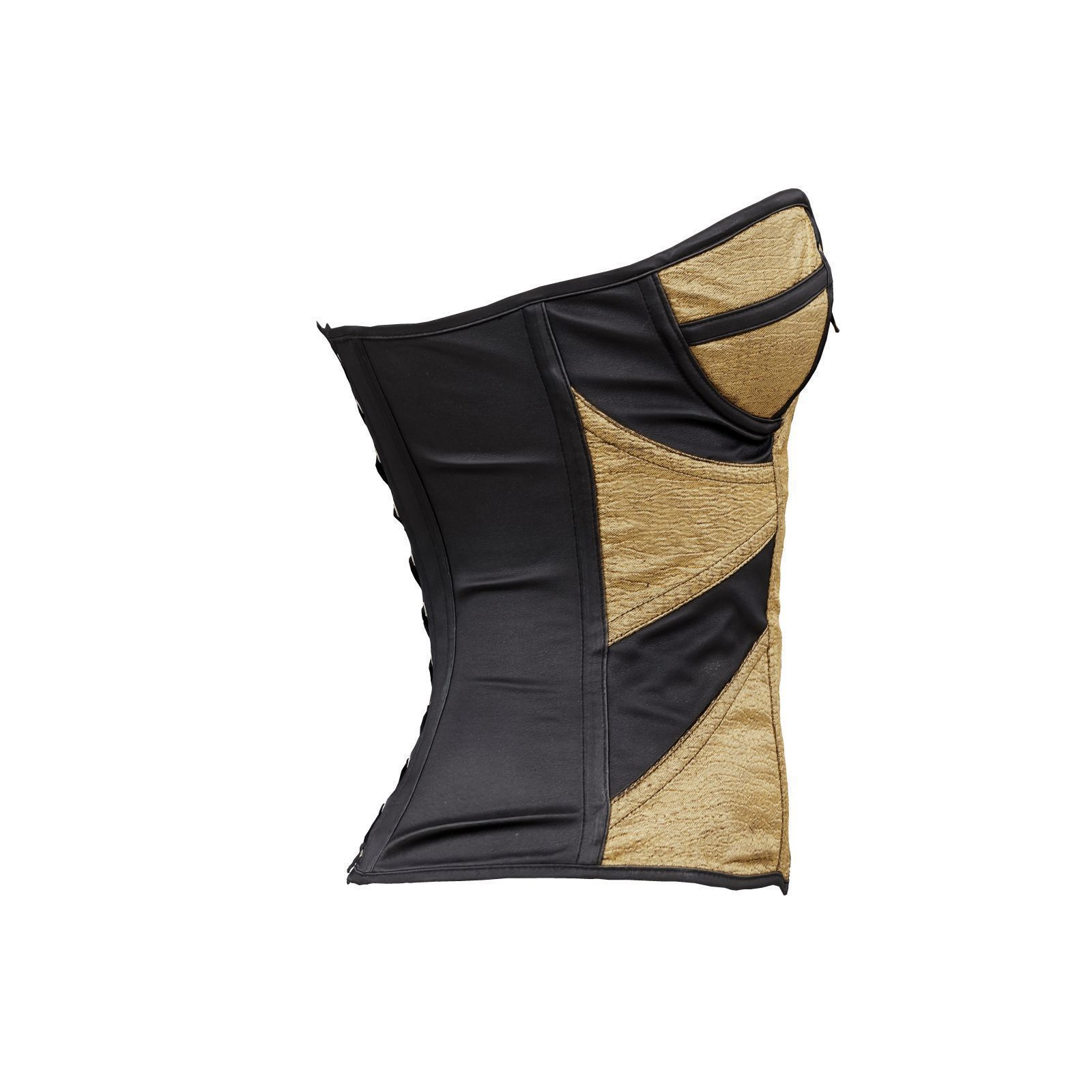 Gold Corset 3D model_5
