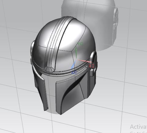 Mandalorian helmet 3D print model_1