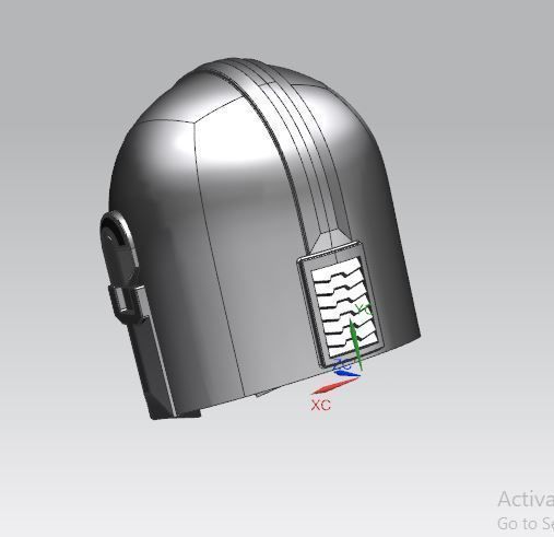 Mandalorian helmet 3D print model_3