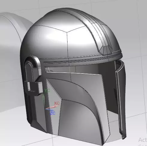 Mandalorian helmet 3D print model_0