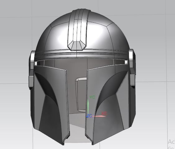 Mandalorian helmet 3D print model_5