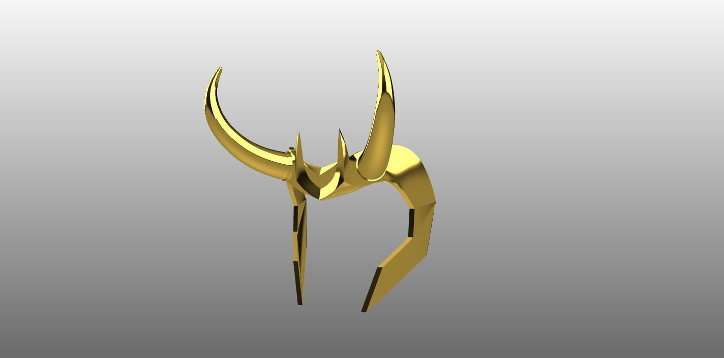Loki Series Crown Headpiece 3D print model_1