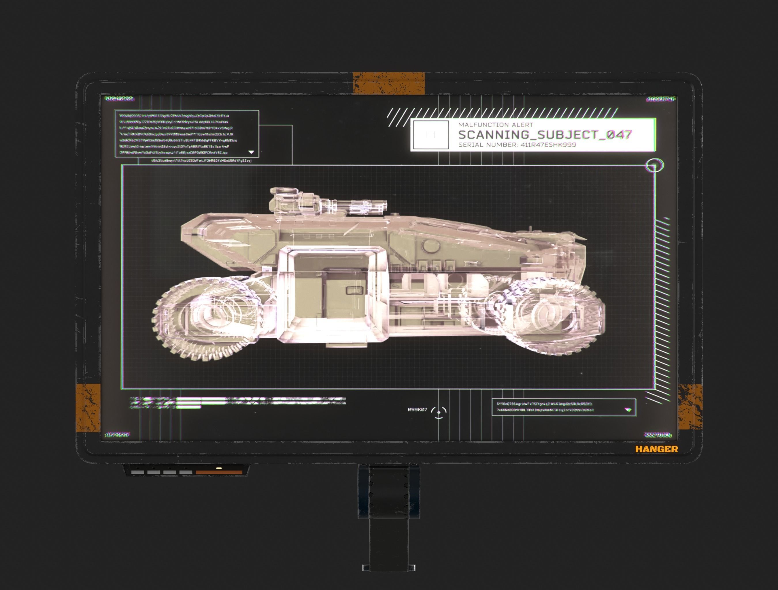 Sci Fi Console Low-poly 3D model_5
