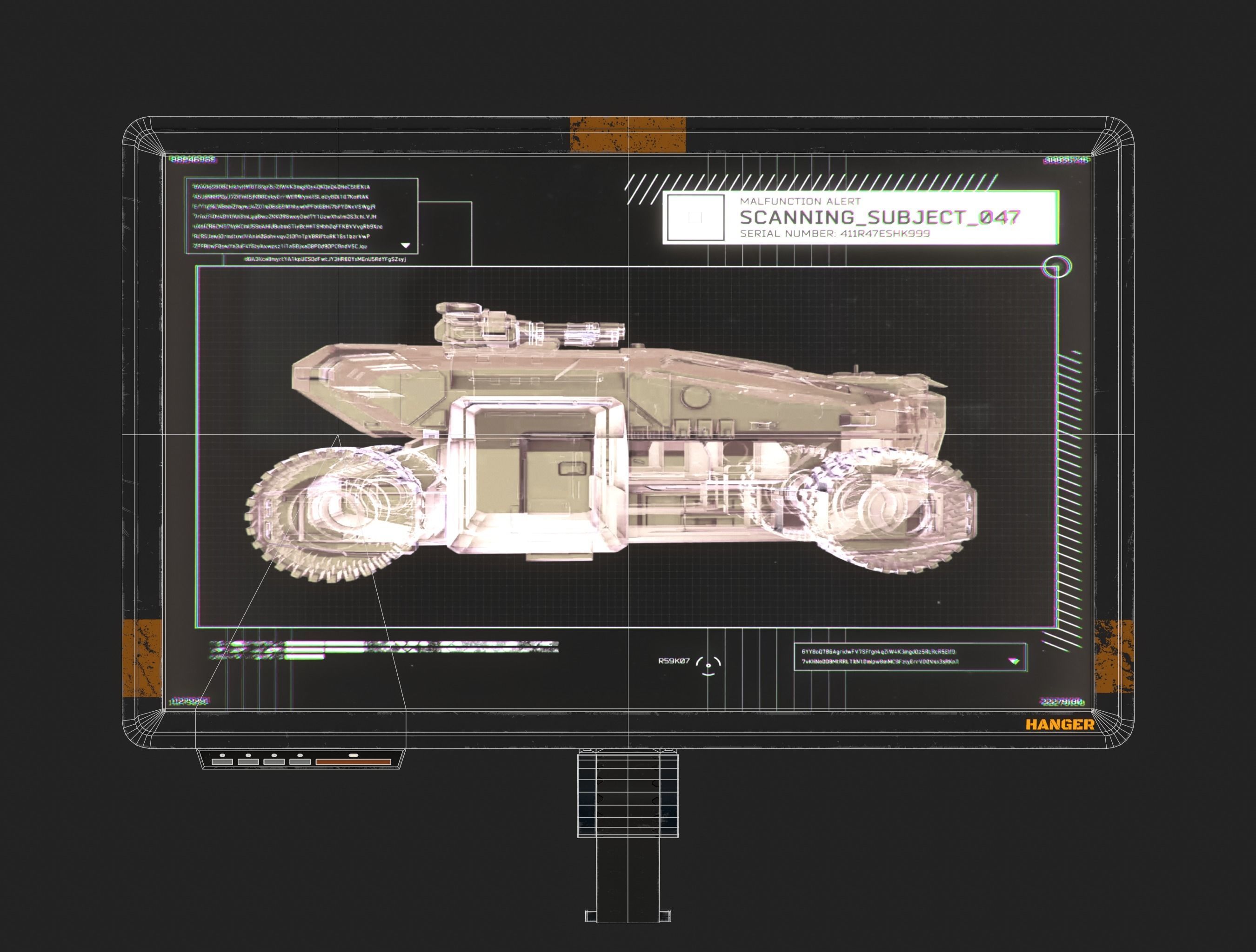 Sci Fi Console Low-poly 3D model_6