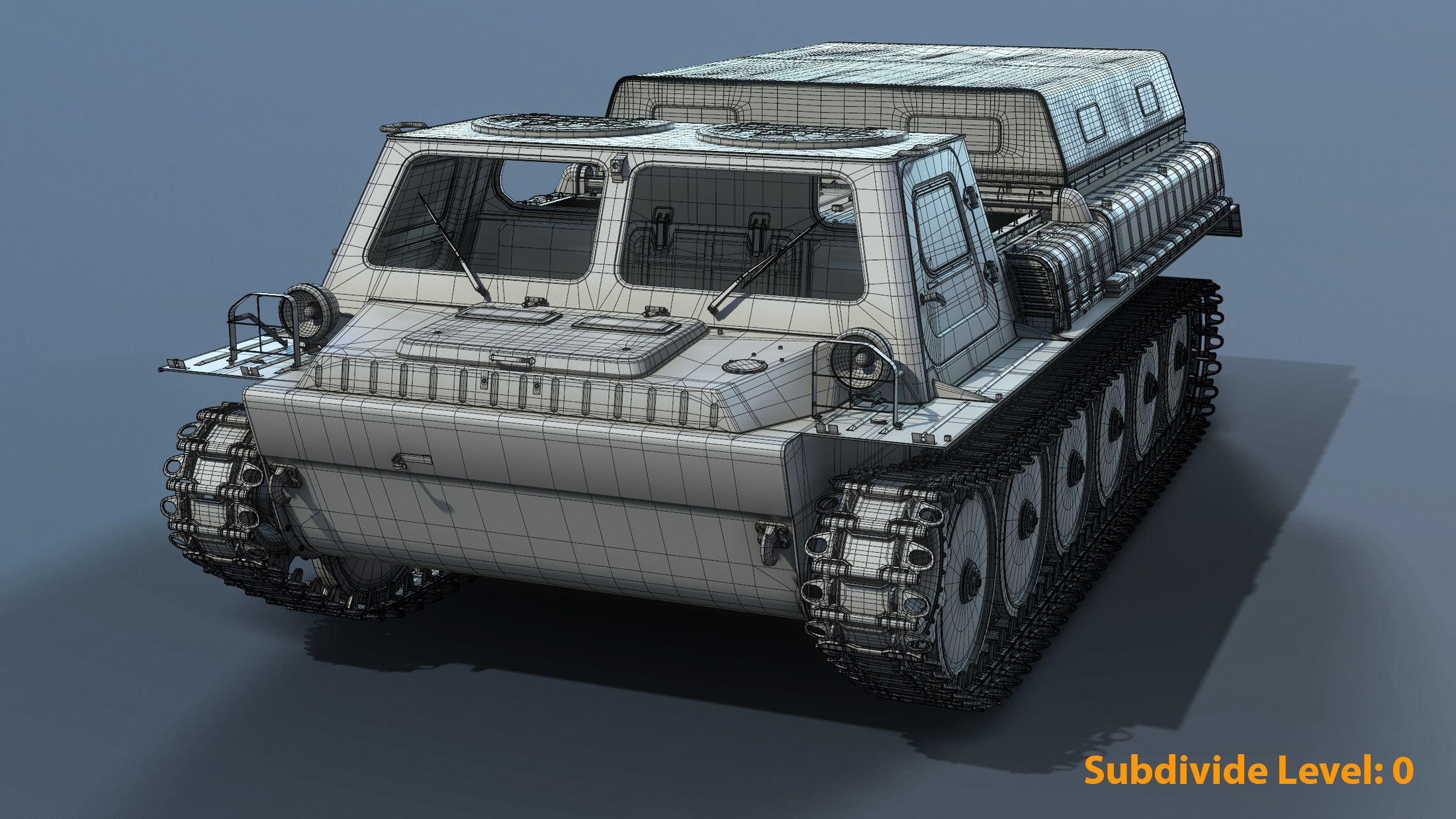 GT-SM Tracked Transporter 3D model_7