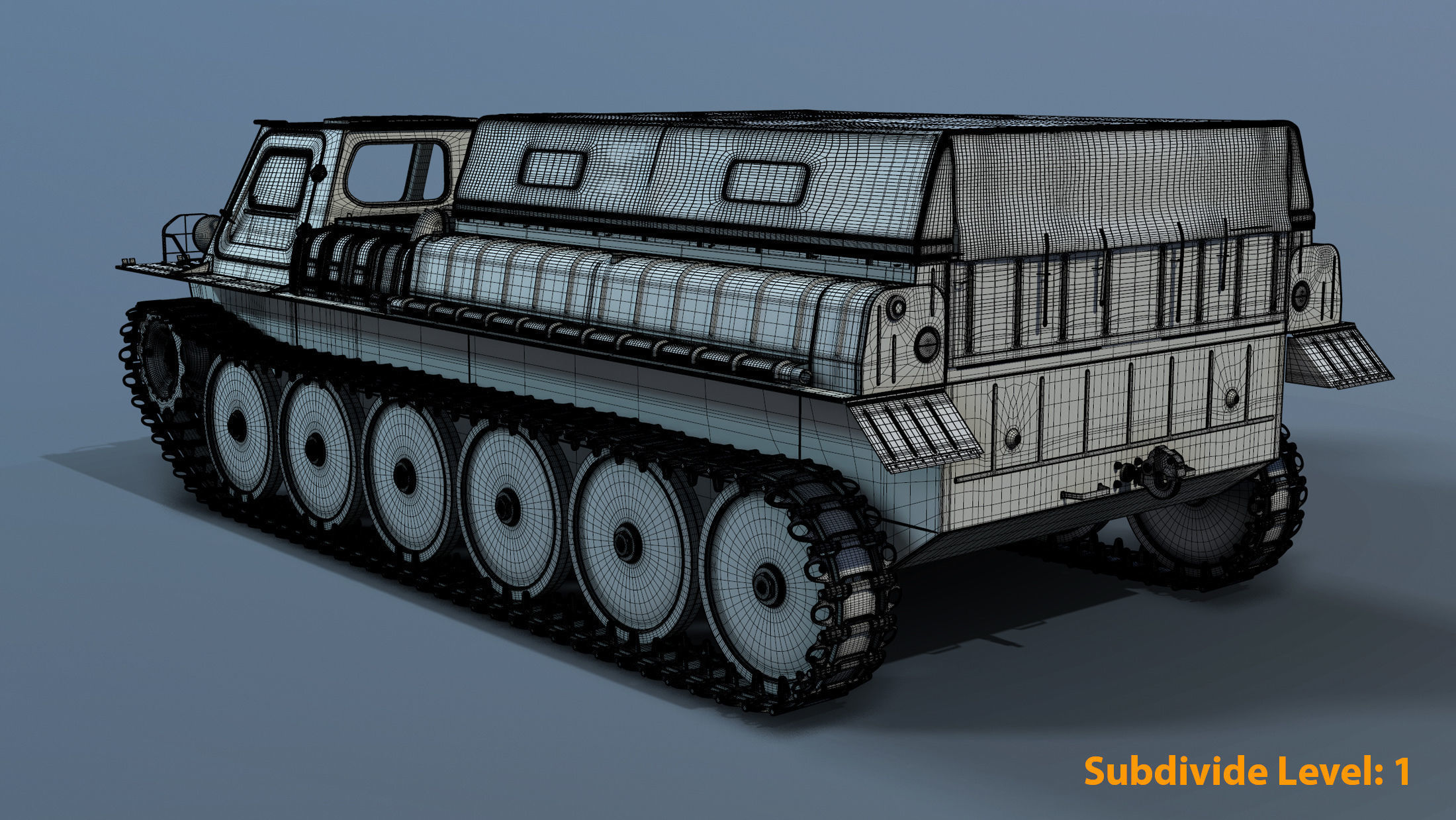 GT-SM Tracked Transporter 3D model_10