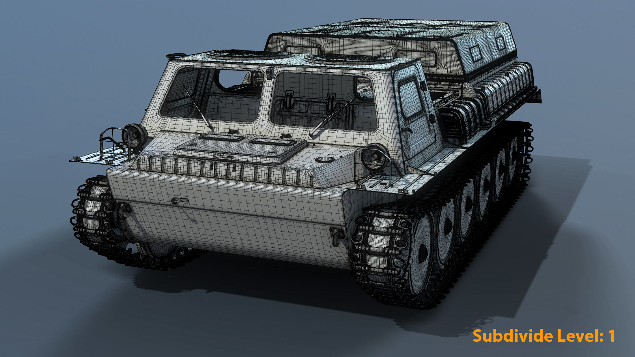 GT-SM Tracked Transporter 3D model_8