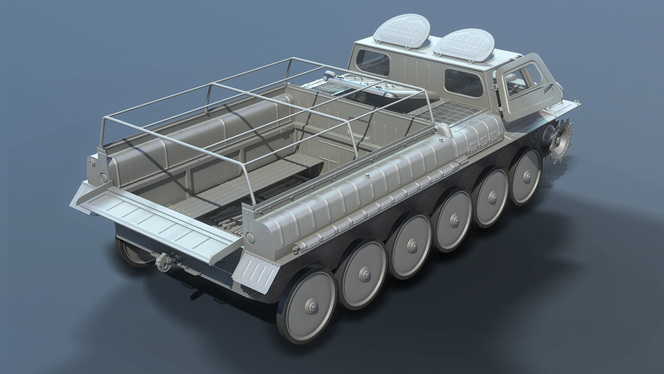 GT-SM Tracked Transporter 3D model_5
