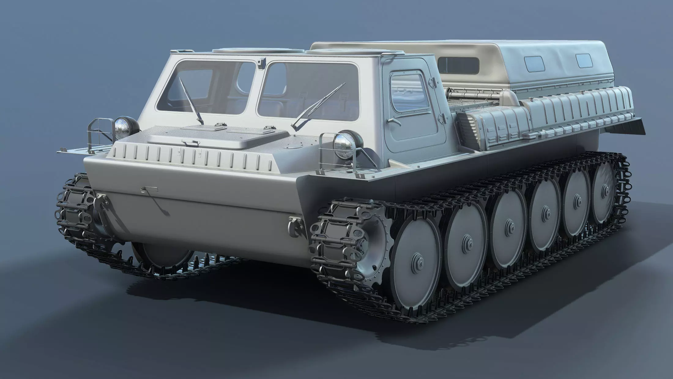 GT-SM Tracked Transporter 3D model_0